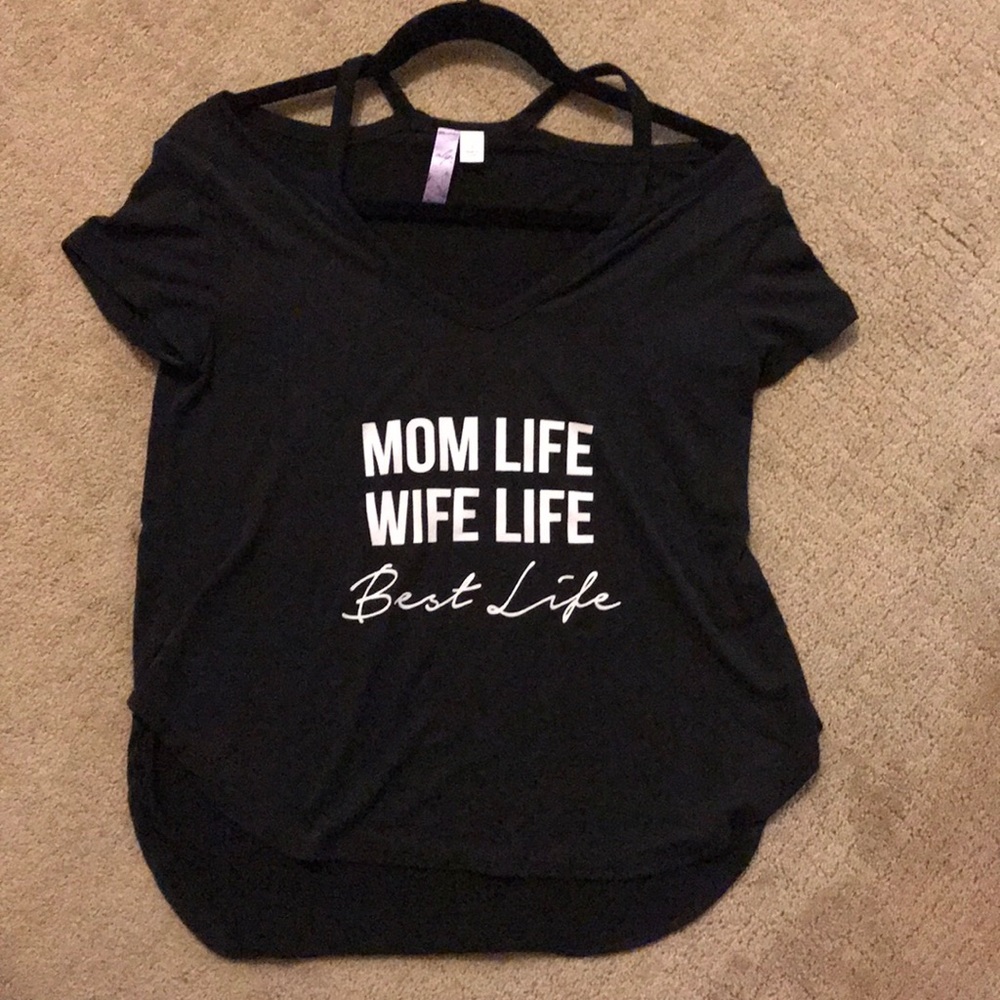 Mom Life Wife Life short sleeved top